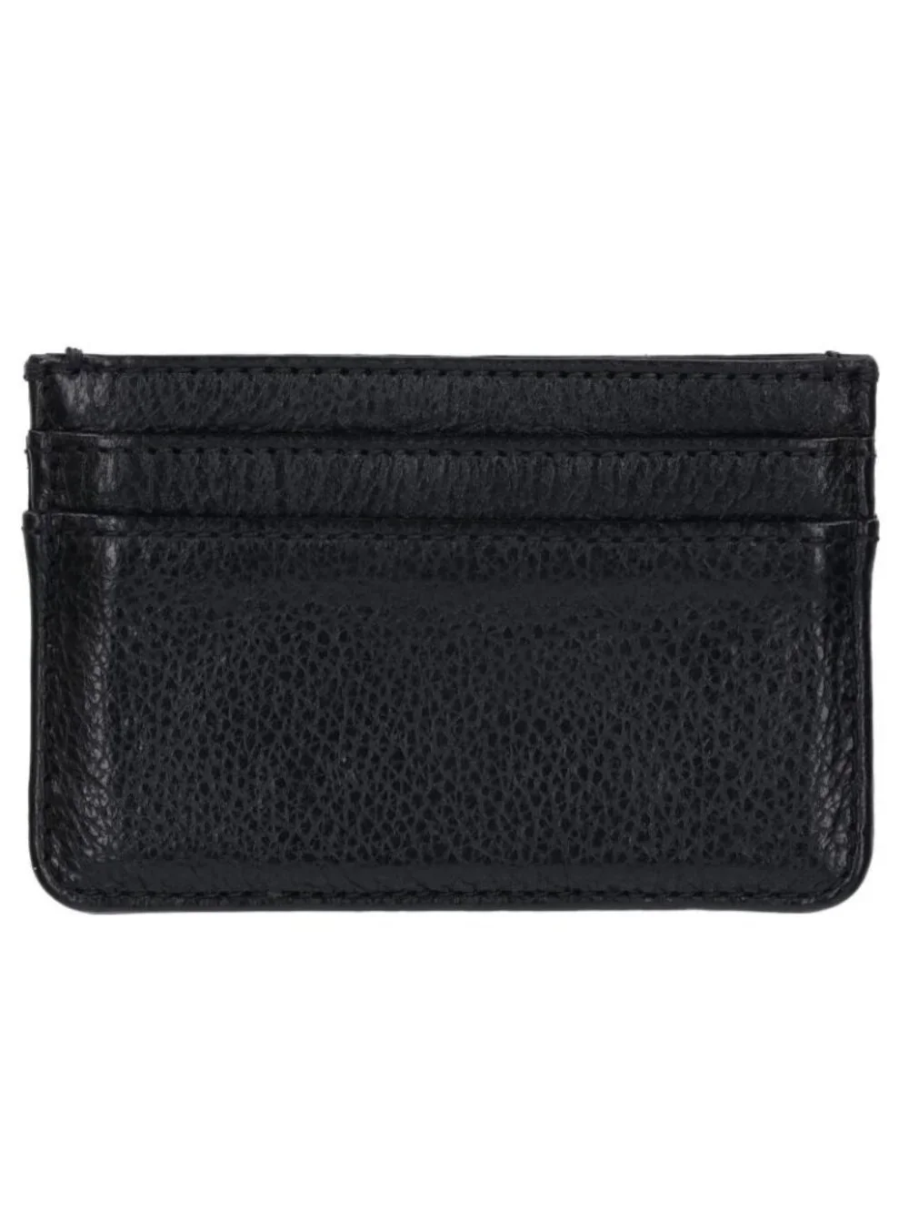 Chrome Hearts Double Side Scroll Label Leather Card Case